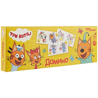 Домино «Три кота», 28 карточек умное домино только для мальчиков 28 фишек