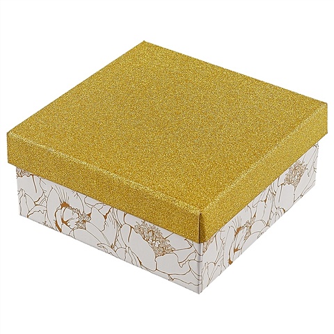 Подарочная коробка «Glitter flowers», 13 х 13 см