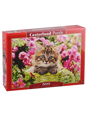 Пазл Котенок в саду, 500 деталей пазл castorland 500 эл 47 33см котенок в саду
