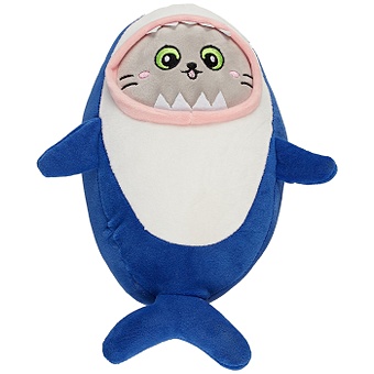 Мягкая игрушка Котик-акула, 30 см мягкая игрушка котик пятнистый 30 см