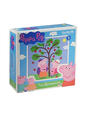 пазл гиг 35а 01546 герои и предметы peppa pig 3 коробка Пазл 36А 01550 Peppa Pig (3+) (коробка)
