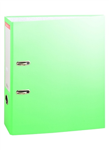 Папка архивная 70мм А4 Neon арочн.механизм, зеленый папка с файлами neon erich krause 20 штук а4
