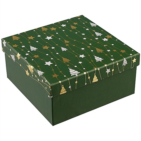 Подарочная коробка «Ёлочки», средняя подарочная упаковка лэтуаль подарочная коробка лэтуаль средняя