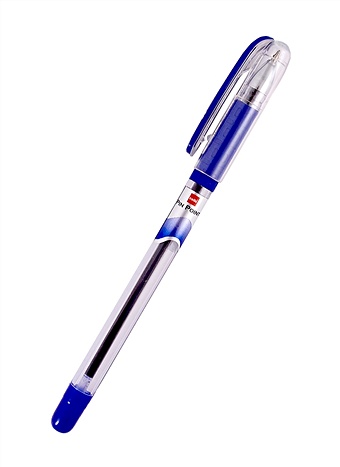 Ручка шариковая синяя Pinpoint, 0,6мм, грип, Cello цена и фото