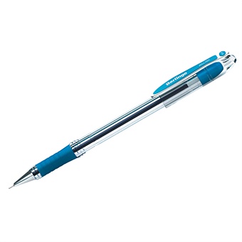 Ручка шариковая синяя I-10 0,4мм, грип, Berlingo