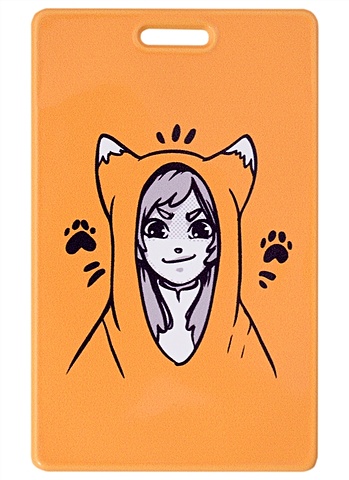 Чехол для карточек Аниме Комиксы Девушка с лапками чехол для карточек аниме комиксы девушка единорог