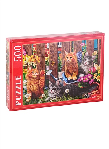 пазл рыжие котята мейн куна 500 элементов рыжие котята мейн куна artpuzzle гип500 0618 Пазл Котята мейн-кун, 500 элементов