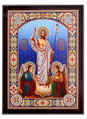 Алмазная мозаика Икона Воскресения Христова, 30х40
