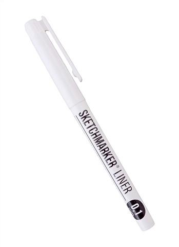 Ручка капиллярная черная 0,1мм (линер), SKETCHMARKER ручка капиллярная линер 0 5мм winsor