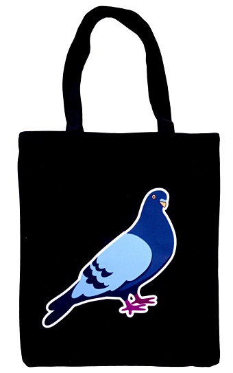 Сумка-шоппер на молнии Голубь (38х35) (текстиль, флис) сумка шоппер на молнии голубь 38х35 текстиль флис