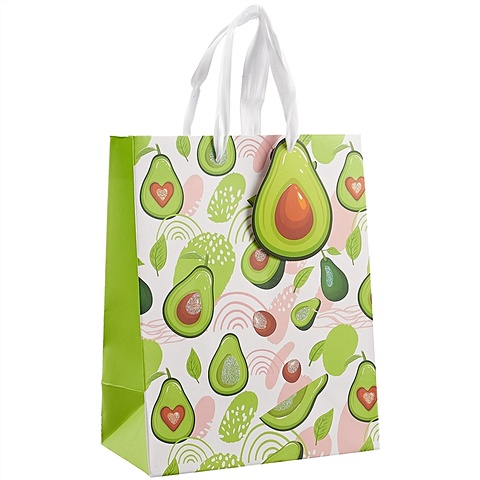Пакет Lovely Avocado, А5 пакет подарочный с самыми теплыми чувствами 22 х 18 х 10 см