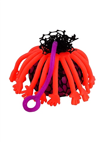 Игрушка-Прикол Многоручка, с шариками внутри игрушка прикол череп черный со слизью внутри