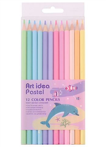 Карандаши 12цв Pastel блистер, Art idea карандаши 12цв pastel блистер art idea