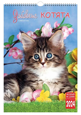 Календарь 2024г 230*335 Забавные котята настенный, на спирали календарь настенный на 2023 год год кота забавные котята