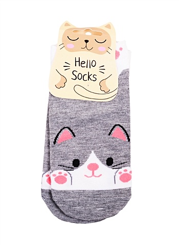 Носки Hello Socks Зверюшки с лапками (36-39) (текстиль) носки hello socks 36 39 зверюшки с лапками текстиль