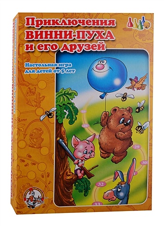 Настольная игра для детей от 5 лет. Ходилка Приключения Винни-Пуха и его друзей