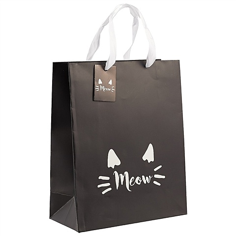 подарочный пакет meow а4 Подарочный пакет «Meow» А4