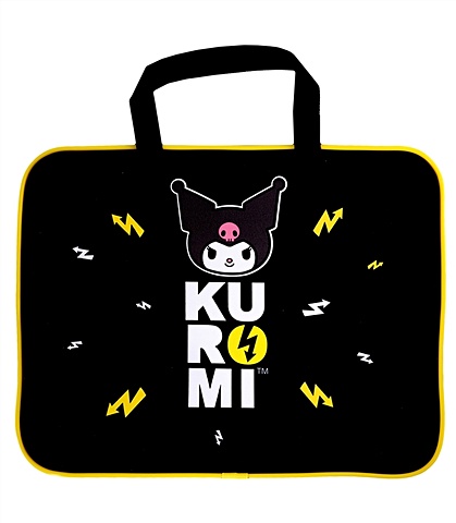 Папка-сумка А4 Kuromi черный, полиэстер