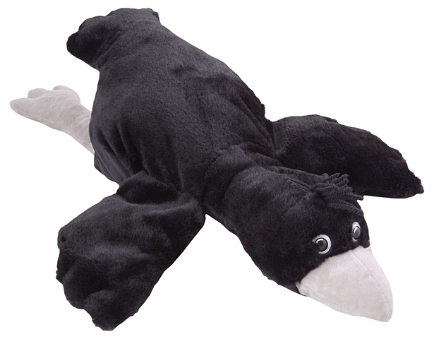 Мягкая игрушка Ворон-обнимашка (45 см) фотографии