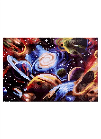 Алмазная мозаика Яркие краски космоса, 22х32