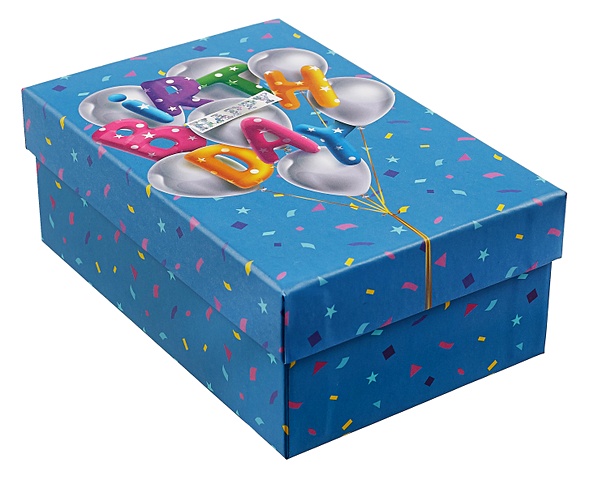 Коробка подарочная Birthday 18*12*7см, картон коробка подарочная charismatic 18 12 7см картон