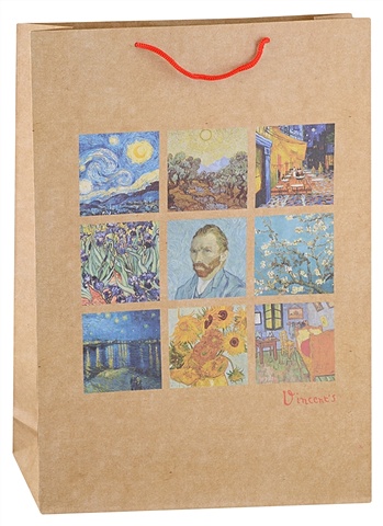 Пакет А3 45*32*10 Винсент Ван Гог. Картины крафт, нейтр. планшет а4 винсент ван гог картины лам картон