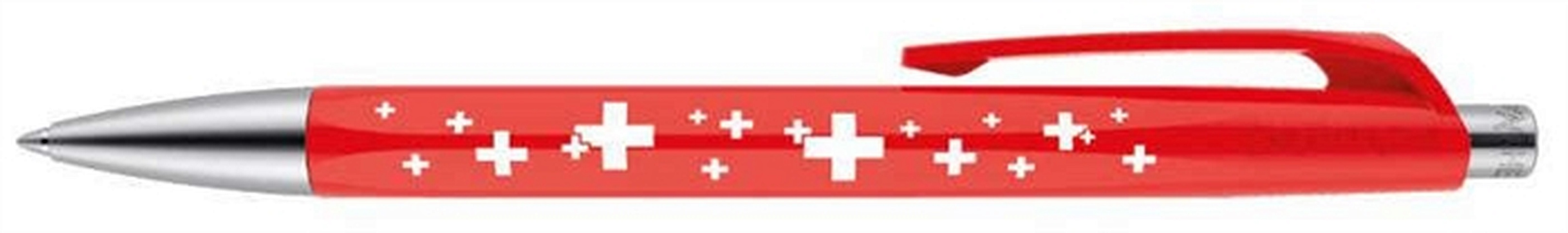 цена Ручка шариковая, Carandache, Office INFINITE (888.253_GB) Swiss Cross M синие чернила, подар.кор.