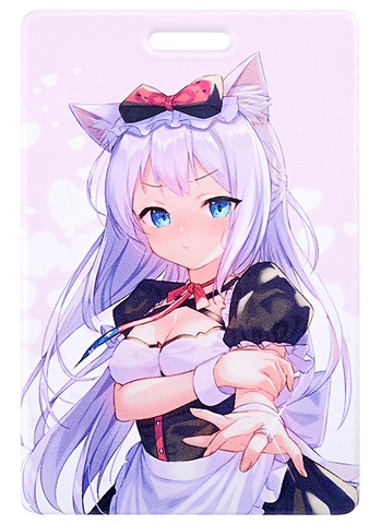 Чехол для карточек Аниме Девушка с ушками (Сёдзё) (цветная) чехол для карточек аниме девушка с котом цветная сёдзе