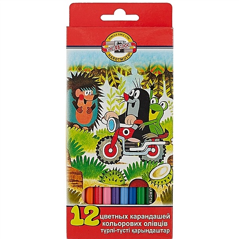 Карандаши цветные Koh-I-Noor Крот, 12 цветов цветные карандаши polycolor koh i noor 36 цветов