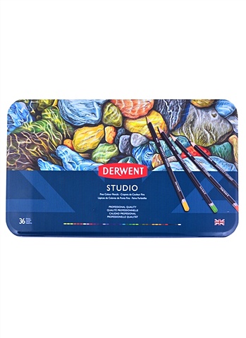 derwent набор цветных карандашей studio 72цв в дерев упак набор цветных карандашей studio 72цв в дерев упак Набор цветных карандашей Studio 36цв в метал.упак