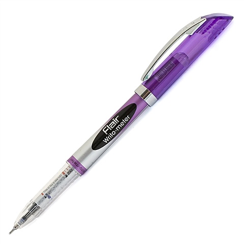 Ручка шариковая синяя WRITO-METR 0,5мм, длина письма 10 км, Flair