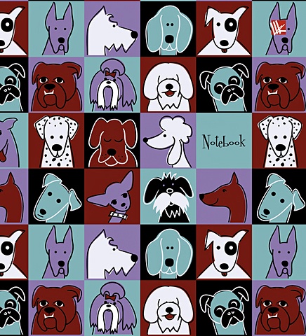 Орнамент. Забавные собаки КНИГИ ДЛЯ ЗАПИСЕЙ А5 (ИНТЕГРАЛЬНЫЙ ПЕРЕПЛЕТ) орнамент забавные собаки книги для записей а5 интегральный переплет