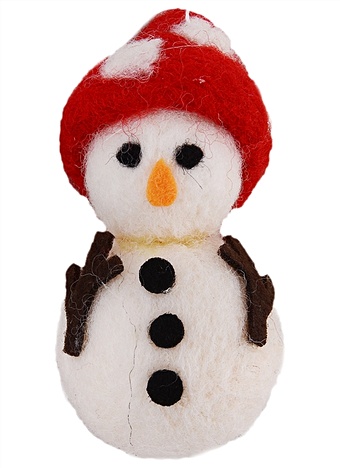 Сувенир, Новогоднее украшение Снеговик 8см цена и фото