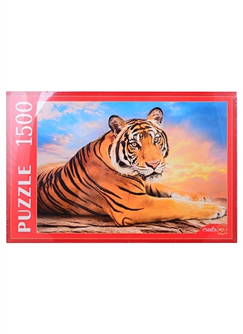 Пазл Большой тигр на закате, 1500 элементов