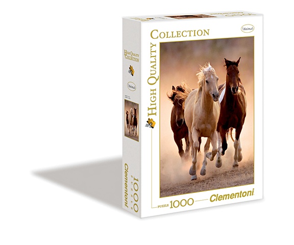 Пазл 1000 эл. Бегущие кони пазл clementoni 1000 эл панорама 39441 бегущие лошади