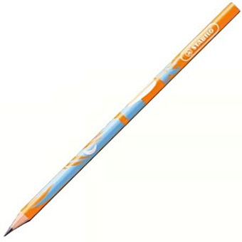 Карандаш чернографитовый Stabilo Beach HB, оранж/голуб. корпус, 415/HB-24 карандаш neon hb