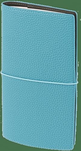 Записная книжка, InFolio/Инфолио, 12х21см, 128стр., Palette суперобложка с резинкой., цвет морской волны
