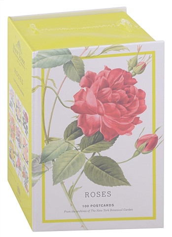 Roses: 100 Postcards from the Archives of The New York Botanical Garden barbie keepsake box dyo