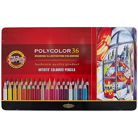 Цветные карандаши «Polycolor», Koh-I-Noor, 36 цветов цветные карандаши polycolor koh i noor 36 цветов