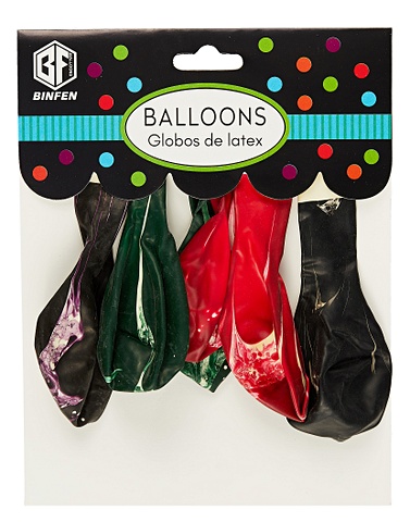 Набор воздушных шаров Мрамор (6шт) набор воздушных шаров из фольги в виде фламинго