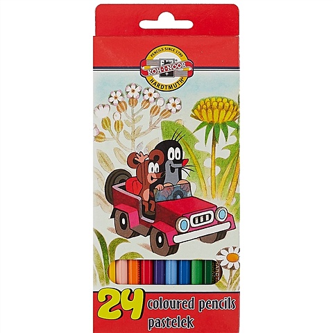 Карандаши цветные Koh-I-Noor Крот, 24 цвета цветные карандаши polycolor koh i noor 36 цветов