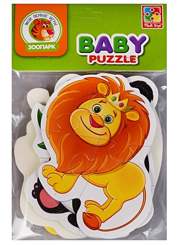 Мягкие пазлы Baby puzzle Зоопарк мягкие игры половинки зоопарк