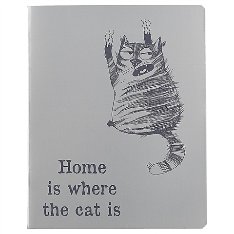 Тетрадь в клетку «Дом там, где кот», 48 листов дом там где твой кот