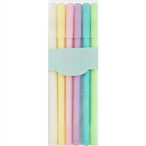 Набор гелевых ручек «Be positive», 6 цветов набор гелевых ручек 6 цветов с резиновыми держателями микс