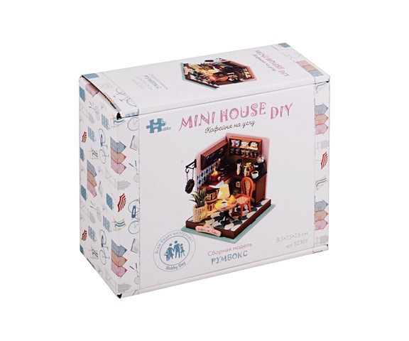 Сборная модель Румбокс MiniHouse. Кофейня на углу сборная модель румбокс minihouse на даче