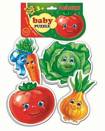 Игровой набор, ТМ Vladi, Мягкие пазлы Baby puzzle Овощи, Мультиколор фото