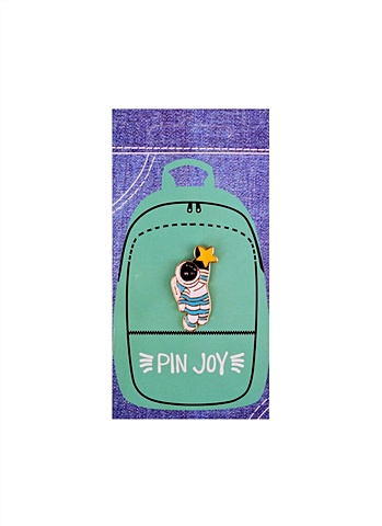Значок Pin Joy Космонавт со звездочкой значок pin joy котик космонавт металл
