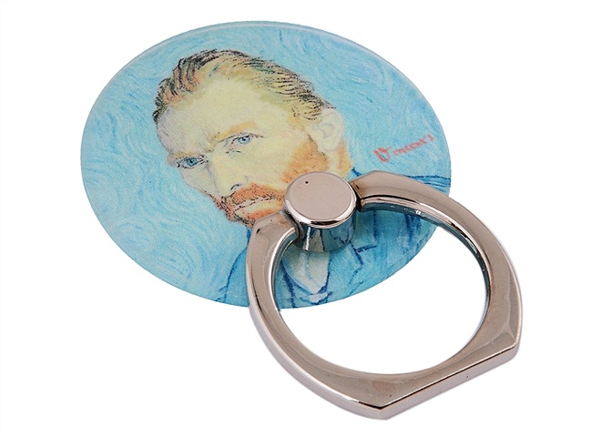 Держатель-кольцо для телефона Винсент Ван Гог автопортрет (металл) (коробка) printio коробка для футболок винсент ван гог