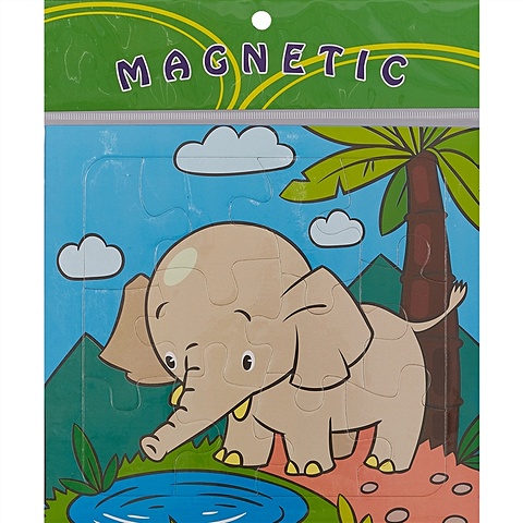 Магнитный пазл «Слонёнок» магнитный пазл слонёнок