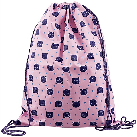 Мешок для сменной обуви «Коты на розовом» школьный дневник коты на розовом